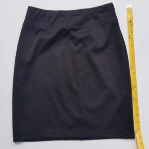 Black pencil skirt
